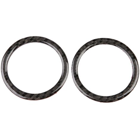 2 Stück Zierringe aus Kohlefaser für die Lüftungsauslässe der C-Klasse W204 (2011–2013), verleihen Sie Ihrem Fahrzeug einen hochwertigen und luxuriösen Look