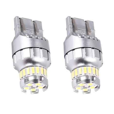 TLILY 2 StüCke Auto T20 7440 W21W LED Canbus RüCkfahr Scheinwerfer 7443 Birne Heck Bremse Signal Leuchten 6000K Super Lampe