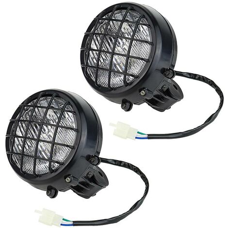2 stücke Scheinwerfer Für Banshee 1987-2006 Objektiv Birne Lampe Grill Warrior Scheinwerfer Montage Objektiv Lampen Li