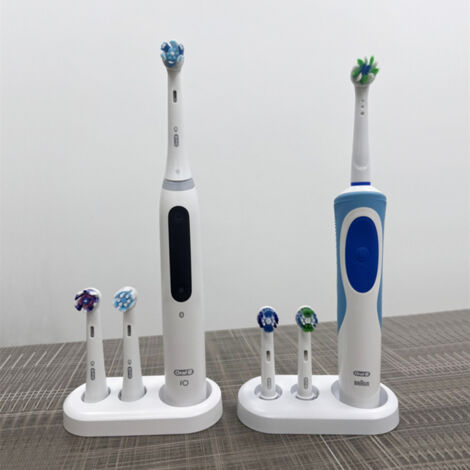 2 Support Brosse a Dent Electrique, TransparentesPorte-Brosse à Dents Électrique Universel, Compatible avec Philips et Oral-B