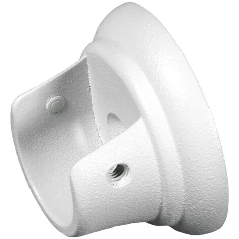 2 supporti bianchi laterali per tubo tenda diametro 20 mm