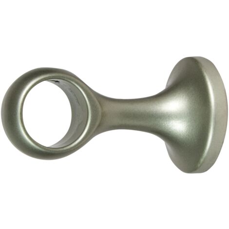 2 supporti nichel monoblocco fisso chiuso per tubo tenda diametro 20 mm