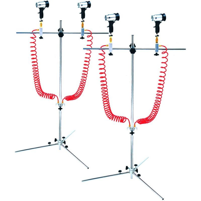 Clas - 2 supports + 4 pistolets de séchage venturi 350L/min pneumatique (Spécial carrosserie) - op 3520 Equipements