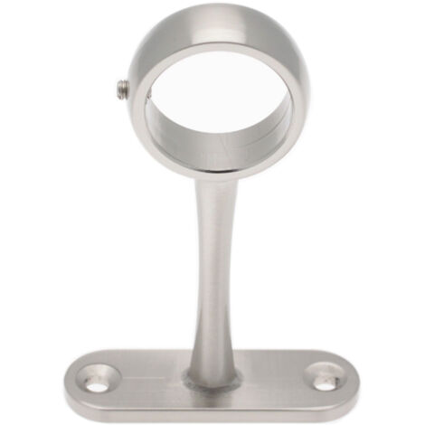2 Supports à il - Chrome Mat - 70MM - Diamètre 25