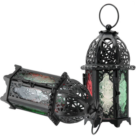 2 Supports de Bougies Vintage en Fer Forgé Noir, Décoration Murale Rétro pour Salon ou Mariage