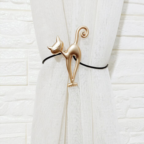 2 supports de rideaux magnétiques, supports de rideaux magnétiques Bea