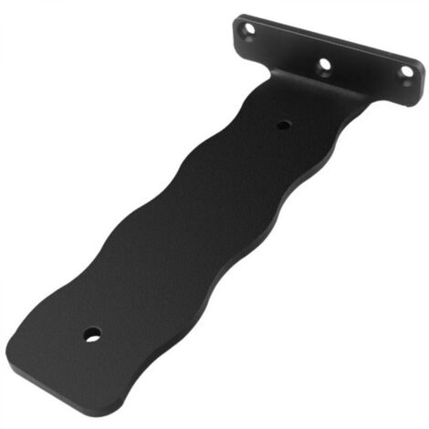 2 supports muraux, étagère flottante 150 mm, supports muraux industriels, supports muraux en métal, étagère murale invisible, supports en L, noir