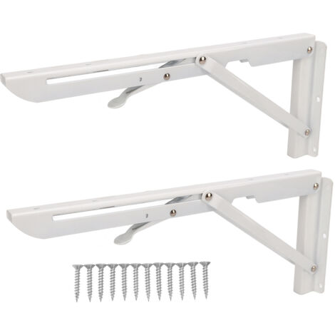 2 supports muraux pliables pour étagère de table de 34 cm (13,39 pouces) pour bateau/camping-car. - AquaForge