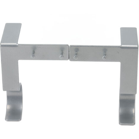2 Supports pour Tringle à Rideau en Acier, Portée 9kg, Installation Facile, Crochets pour Rideaux Simples, Bureau ou Maison, Argenté