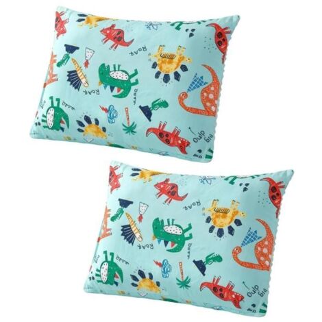 2 Taies d'Oreiller 40x60 Enfant, Housses de Coussin Douces avec Fermeture Enveloppante (oreillers non inclus)