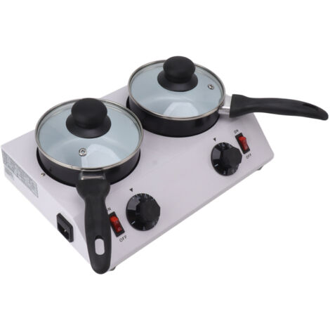 2 Tanks Schokoladenschmelzmaschine, Schokoladenschmelztopf, Elektrisches Schokoladenschmelzfondue, mit Temperaturregelung, Zum Schmelzen von Schokolade, Butter, Käse