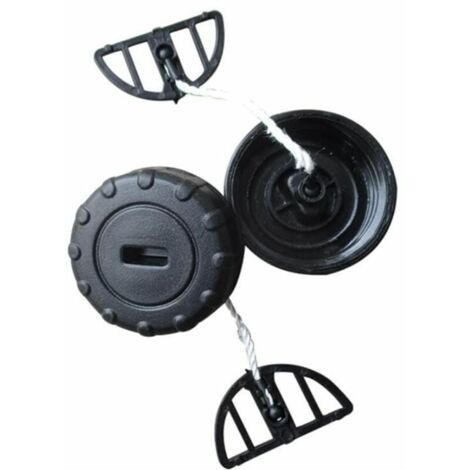 2 tapas de tanque de combustible para STIHL MS170C MS180C MS170 MS180 017 018, color negro