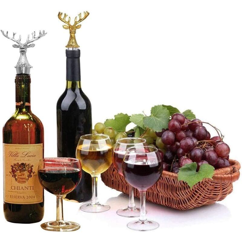 

Sun Floweres - 2 tapones de vino, tapón de botella reutilizable, sellador y vertedor de cerveza para el paquete de colección de champán de vino