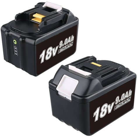 2-teilige 18V 9000 mAh Ersatzbatterie für Makita 18V BL1860 BL1860B BL1850 BL1840 LXT-400 18 V Werkzeugbatterie