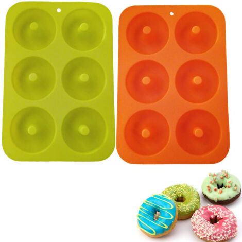 2-teilige antihaftbeschichtete Silikon-Donutformen, Donut-Backblech