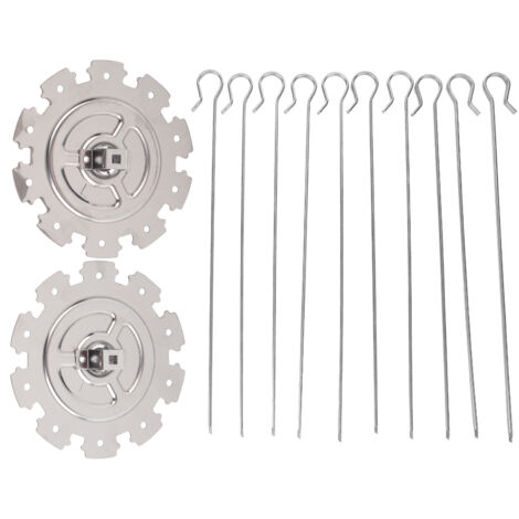 2-teilige Hitzeschutzplatte aus Edelstahl für Gasgrills, Ersatzteile für Charbroil 463230710 463320109