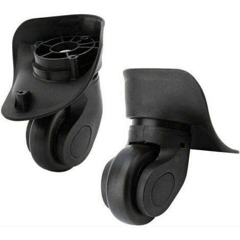2-teilige Kofferrollen – Leichtes und robustes PVC – 5 cm Durchmesser – 360° drehbar – Einfache Montage – Für Gepäck und Koffer