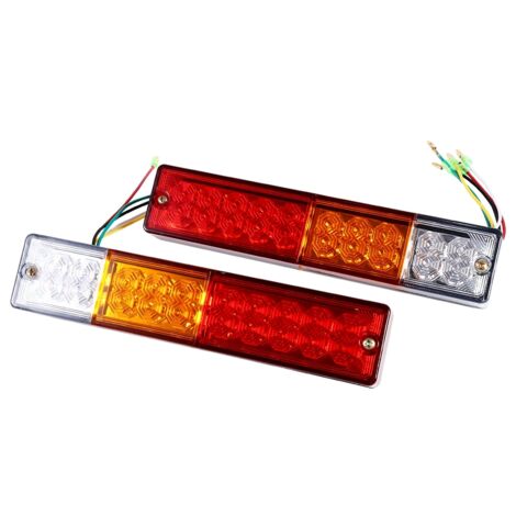 2-teilige LED-Rückleuchten für Transporter, Anhänger, Wohnwagen, Blinker und Rückfahrscheinwerfer, 24 V