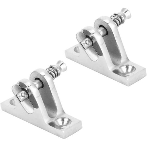 2-teilige Scharnierhalterung für Schiffsdecks, 55 x 18 mm, Edelstahl 316, robustes Montagezubehör für den maritimen Bereich