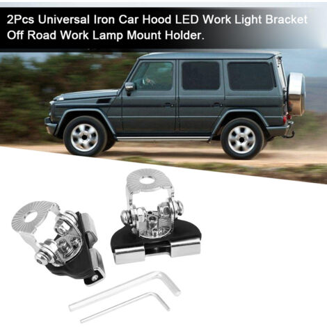 2-teilige universelle LED-Arbeitsscheinwerferhalterung für die Motorhaube, Halterung für Offroad-Scheinwerfer