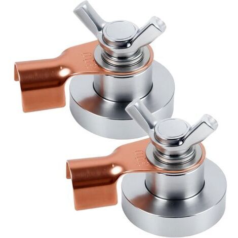 2-teilige, verstellbare 500-A-Magnet-Erdungsklemme für Schweißarbeiten, Set mit 2 Kupferklemmen, Schnellverbinder, Erdungszubehör für Schweißgeräte