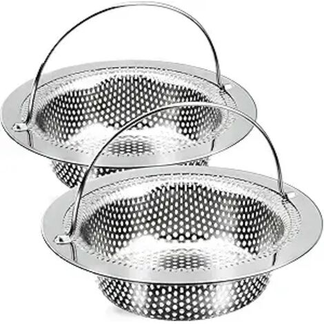 2-teiliger Extrusionskorb aus Edelstahl für die Spüle, feinmaschiger Abflussschutz für die Küche, feuchtigkeitsbeständiges und rostfreies Design, spülmaschinenfest und strapazierfähig