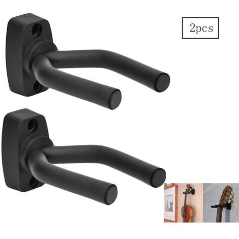 2-teiliger Gitarrenhaken-Handtuchhalter, Gitarrenständer, Wandhalterung für Gitarren, Gitarrenhakenhalter. Kompatibel mit allen Akustikgitarren.