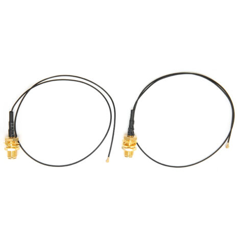 2-teiliger IPEX 4 Stecker auf RPSMA Buchse Adapter für externe WLAN-Antenne M.2 Karte