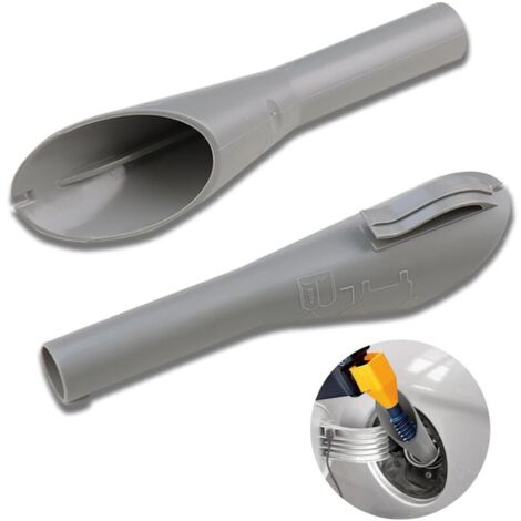 2-teiliger Kraftstofftrichter für Ford-Kit, Not-Diesel-Kraftstoff-Einfülltrichter, grauer Trichter, Auto-Kraftstofftrichter ohne Kappe für Ford 1782177, 1833948