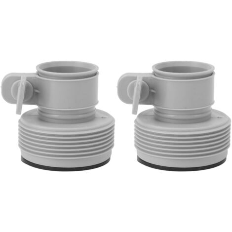 2-teiliger Pumpenanschlussadapter Typ B (1,25 auf 1,5 Zoll) für Salzwasserpoolsysteme, kompatibel mit Pumpe 25009