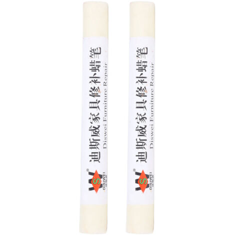 2-teiliger Reparaturstift für Laminatböden, Kratzerkorrekturfarbe, Weißer Ahorn