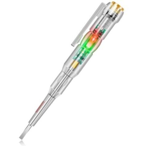 2-teiliger Schraubendreher-Tester, Spannungsprüfer mit Sonde, elektrischer Spannungsdetektor für 70–250 V, elektrisches Prüfgerät, Gehäuse aus ABS-Kunststoff, für die Reparatur elektrischer Schaltunge