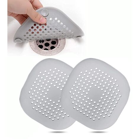 2-teiliger Silikon-Abflussschutz, Küchenspülenfilter mit Saugnapf, Badewannen-Abflussfilter, Küchen- und Badezimmerspülenfilter. NPTERBL