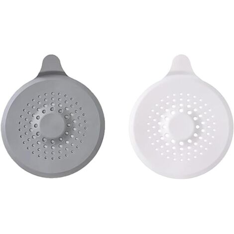 2-teiliger Silikon-Haarfilter, Abflusssieb mit Saugnapf, Badewannen-Abflusssieb