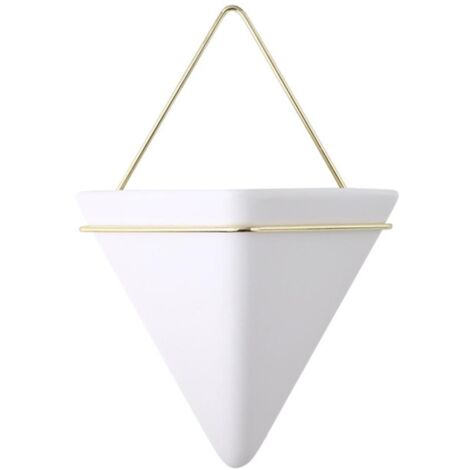 2-teiliger skandinavischer Keramik-Wandblumentopf, Mini-Hängepflanzgefäß, moderne Wanddekoration