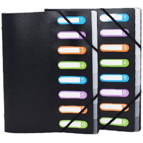 2-teiliger Sortierkasten – 8 Fächer – Größe 25 x 32 cm – für A4