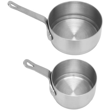 2-teiliger, stapelbarer Mini-Topf aus Edelstahl 304 mit Griff, ideal für Saucen, Bankette und Picknicks im Freien