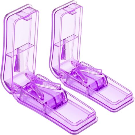 2-teiliger Tablettenteiler, professioneller Tablettenteiler zum Halbieren kleiner oder großer Tabletten