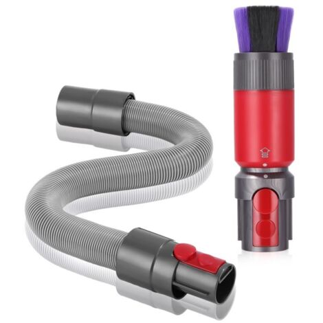 2-teiliges Anti-Kratz-Bürstenset für Dyson Staubsauger, passend für Dyson V7, V8, V10, V11 und V15, mit flexiblem Verlängerungsschlauch, universelles Dyson Staubsaugerzubehör