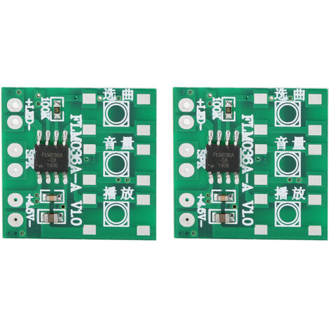2-teiliges DIY-Musikmodul mit 36 Melodien, einstellbarer Lautstärke für smarte Türklingeln und Musikspielzeug, knopflos