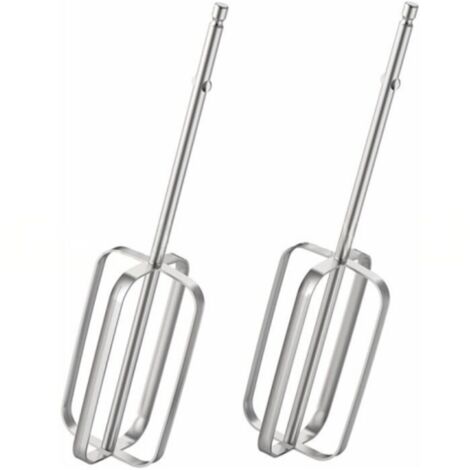2-teiliges Edelstahl-Handmixer-Zubehörset, universelle elektrische Schneebesen zum Mischen und Kneten von Teig, Küchenersatz