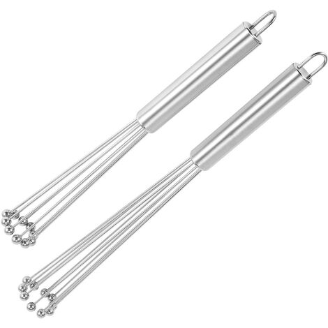 2-teiliges Edelstahl-Kugel-Schneebesen-Draht-Ei-Schneebesen-Set, geeignet zum Kochen in der Küche, Schneebesen, Beati