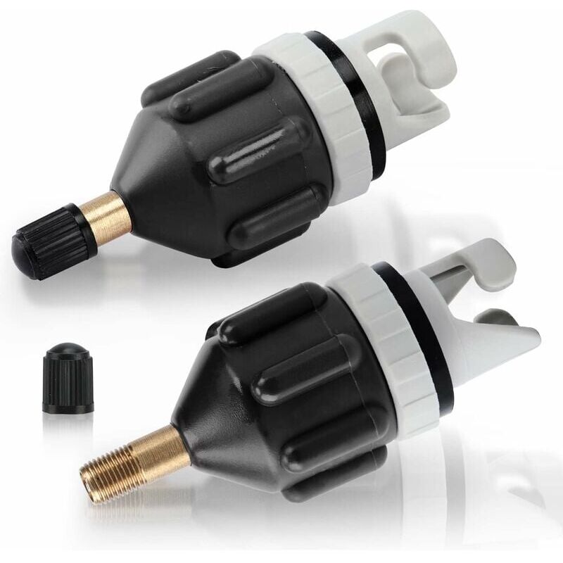 Snq 2-teiliges Kajak-Adapter-Set, Sup-Adapterventil, Aufblaspumpen-Konverter Für Kanus, Stand-Up-Paddleboards