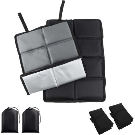 2-teiliges Outdoor-Sitzmatten-Set, wasserdichtes Sitzkissen, mit 2 Aufbewahrungstaschen, maschinenwaschbar, geeignet für Picknicks, Wanderungen und Camping