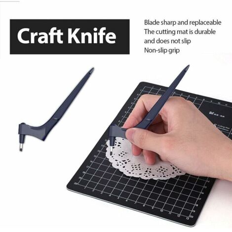 2-teiliges Schneidewerkzeug für Bastelarbeiten, Edelstahlschneider mit 360 Grad drehbarer Klinge, DIY-Schneidewerkzeug für Bastelarbeiten, Scrapbooking-Schablone zum Schneiden, Modellieren, Bildhauen
