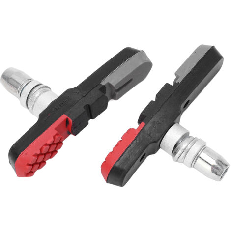 2-teiliges Set 73-mm-Universal-Allwetter-Fahrradbremsbeläge für V-Bremsen, kompatibel mit Mountainbikes und Rennrädern