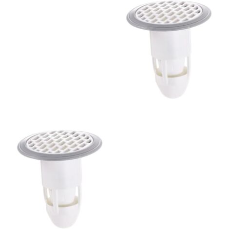 2-teiliges Set – Bodenablaufabdeckung für Schränke, Spülbeckenabdeckung, geruchshemmende Abdeckung, Küchenspülenkorb, Filter