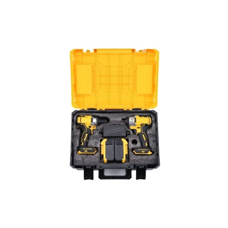 Image of 2PCS Kit Perceuse + Visseuse à Impact DCF887 + Chargeur DCB115 + Mallette,Perceuse