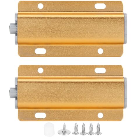 2-teiliges Set magnetischer Türdämpfer mit Druckverschluss für Schränke und Schubladen, Haushaltswaren