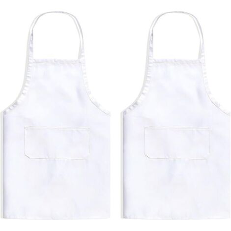 2-teiliges Set – Unisex, verstellbare Größe – mit zwei Taschen, waschbar – geeignet für Köche, Bäcker, Restaurants, Grills, Gärtner und Cafés